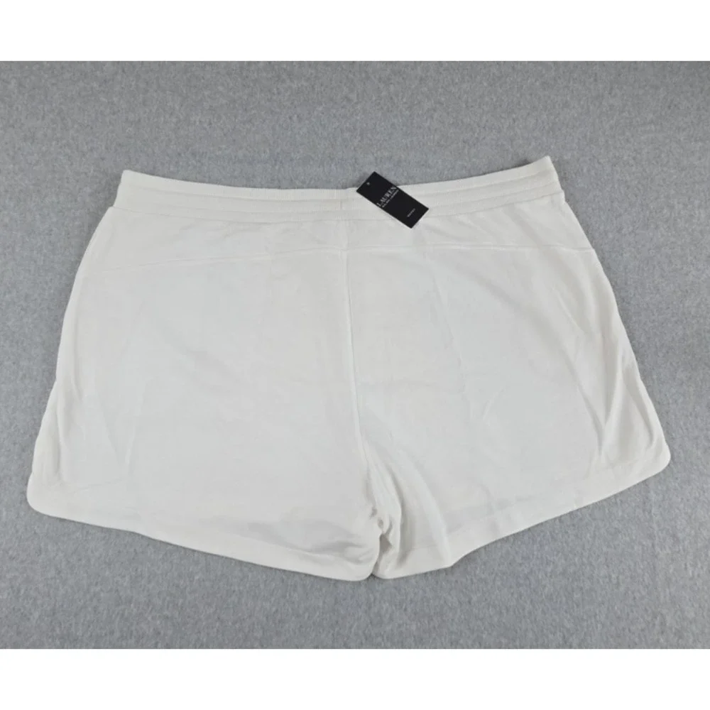 Polo Ralph Lauren Women Size 3X Fleece‎ Shorts White Stretch Summer NWT